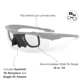 Crossblade 2X Terrain Tan w/Clear & Smoke Gray | ESS EyePro