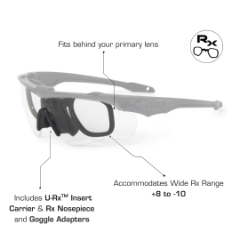 Crossblade NARO 2X Black w/Clear & w/Smoke Gray | ESS EyePro
