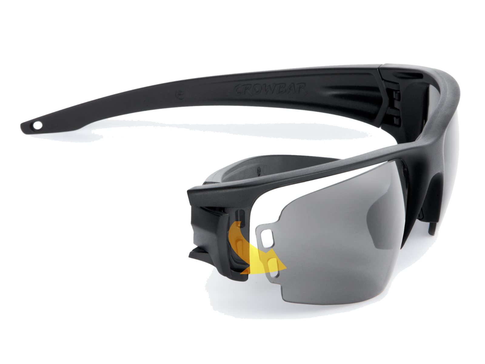 Crowbar Black w/Polarized Mirrored Gray