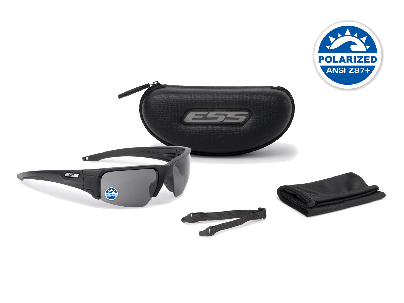 Crowbar Black w/Polarized Mirrored Gray - in the box image