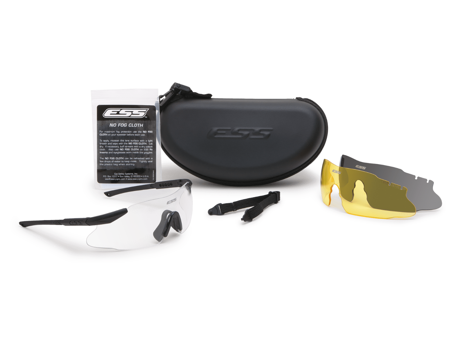 ICE Black w/Hi-Def Yellow, Smoke Gray, Clear - in the box image