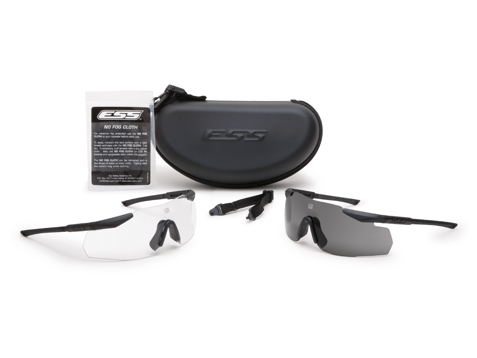 ICE NARO 2X Black w/Smoke Gray & w/Clear - in the box image