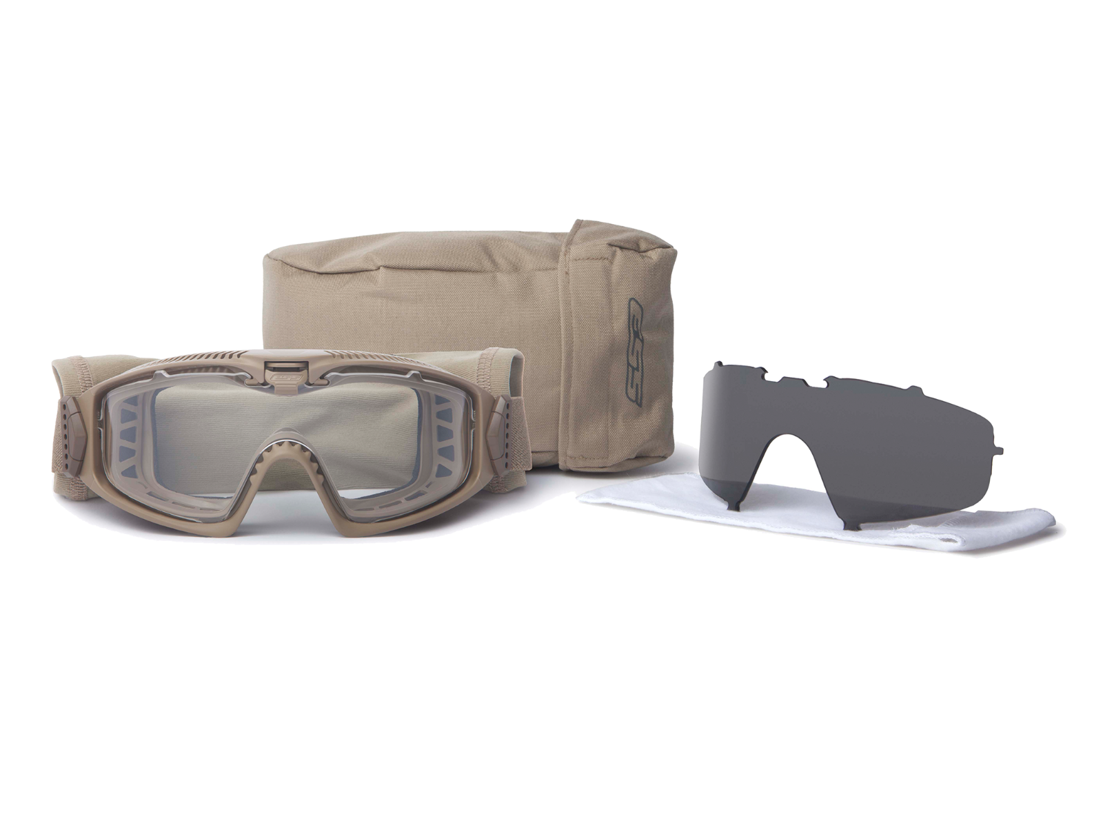 Influx Terrain Tan w/Clear & Smoke Gray - in the box image