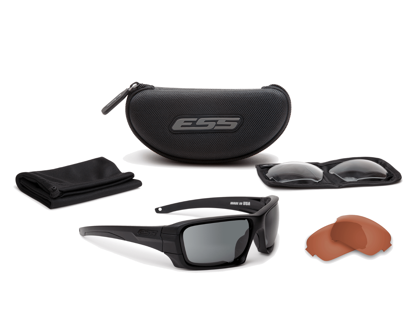 Rollbar Black w/Clear, Smoke Gray, Mirrored Copper - in the box image