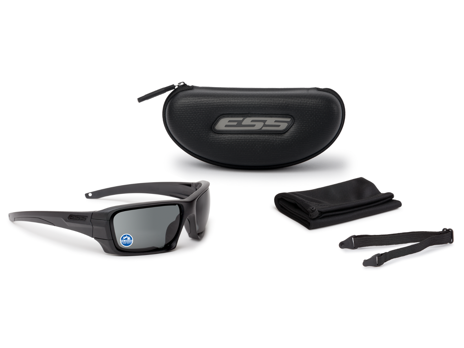 Rollbar Heritage Matte Black w/Polarized Mirrored Gray - in the box image