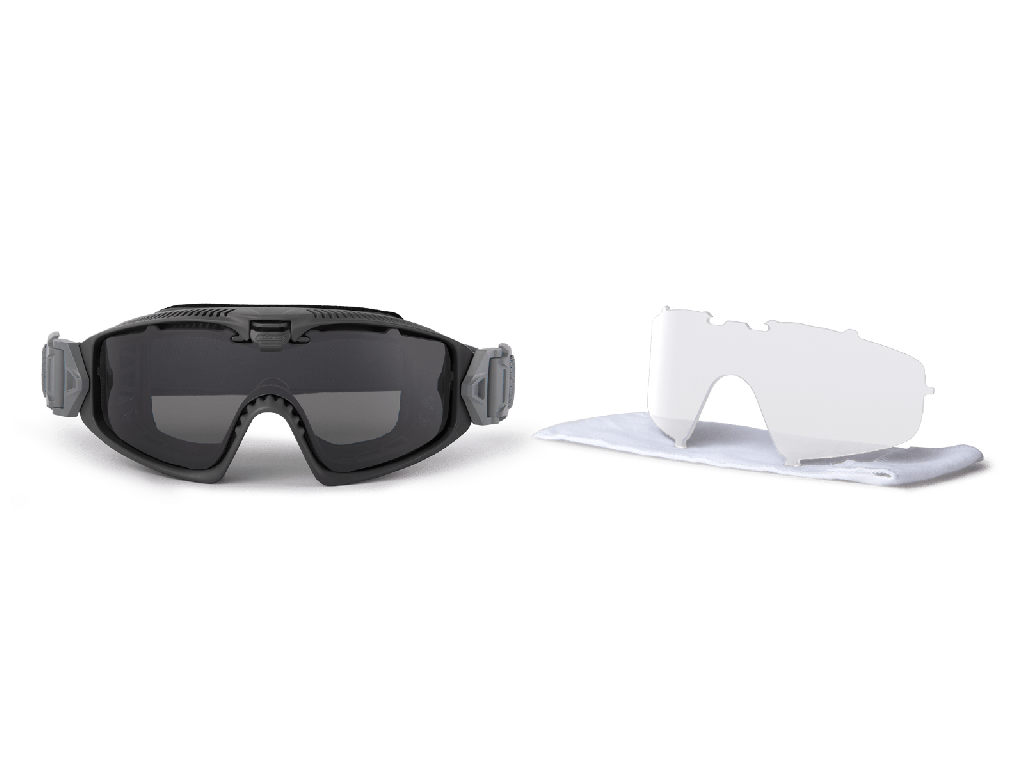 Influx AIRBOSS Black w/Clear & Smoke Gray | ESS EyePro