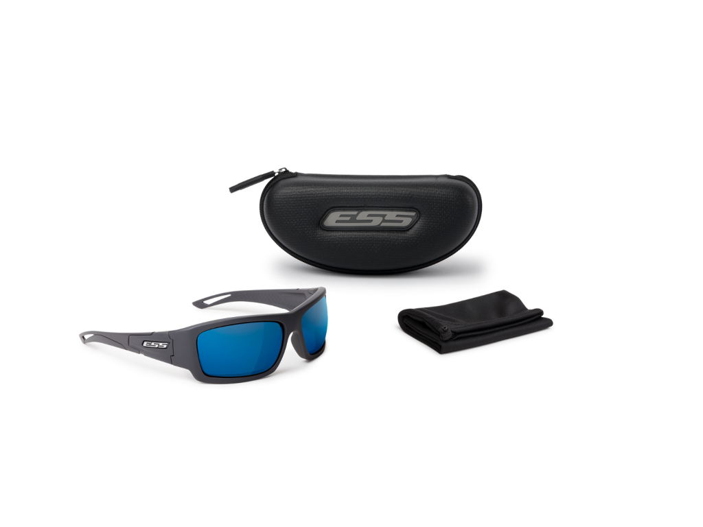 ESS サングラス【CREDENCE】ブルー スモーク Credence Matte Dark Gray w/Polarized Mirrored Blue | ESS EyePro
