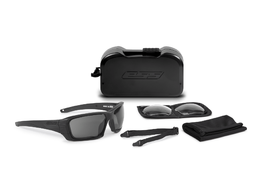 Rollbar NARO BLACK W/CLEAR & SMOKE GRAY SUBDUED LOGO | ESS EyePro