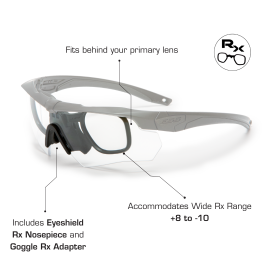 ESS Crossbow APEL ブラックフレーム クリアレンズ Crossbow w/Clear & w/Smoke Gray | ESS EyePro