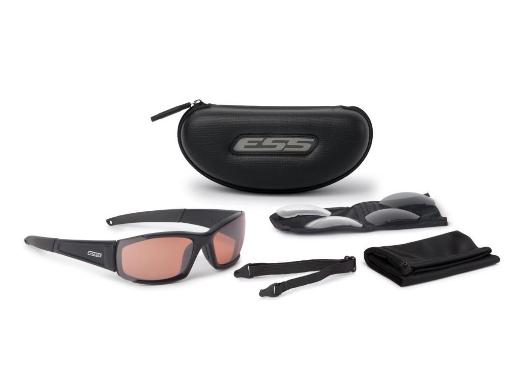 ESS Sunglasses CDI Tactical Black with Clear Smoke Gray and Mirrored Copper Lens 並行輸入品