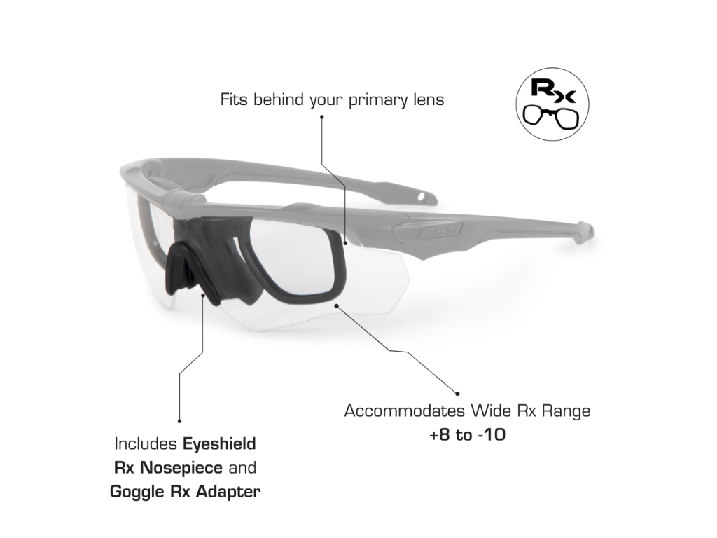 Crossblade One Black w/Smoke Gray | ESS EyePro