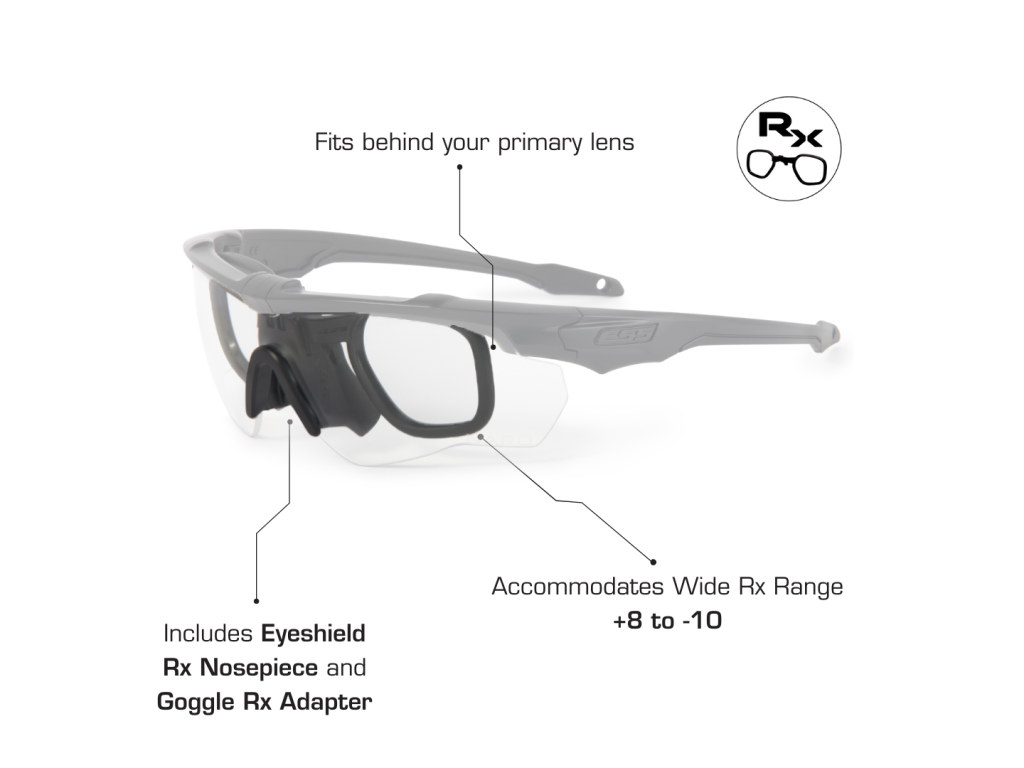 Crossblade One Black w/Smoke Gray | ESS EyePro